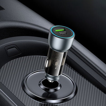 Biloplader Yesido Y49, 30W, 3A, 1 x USB-A - 1 x USB-C, Grå