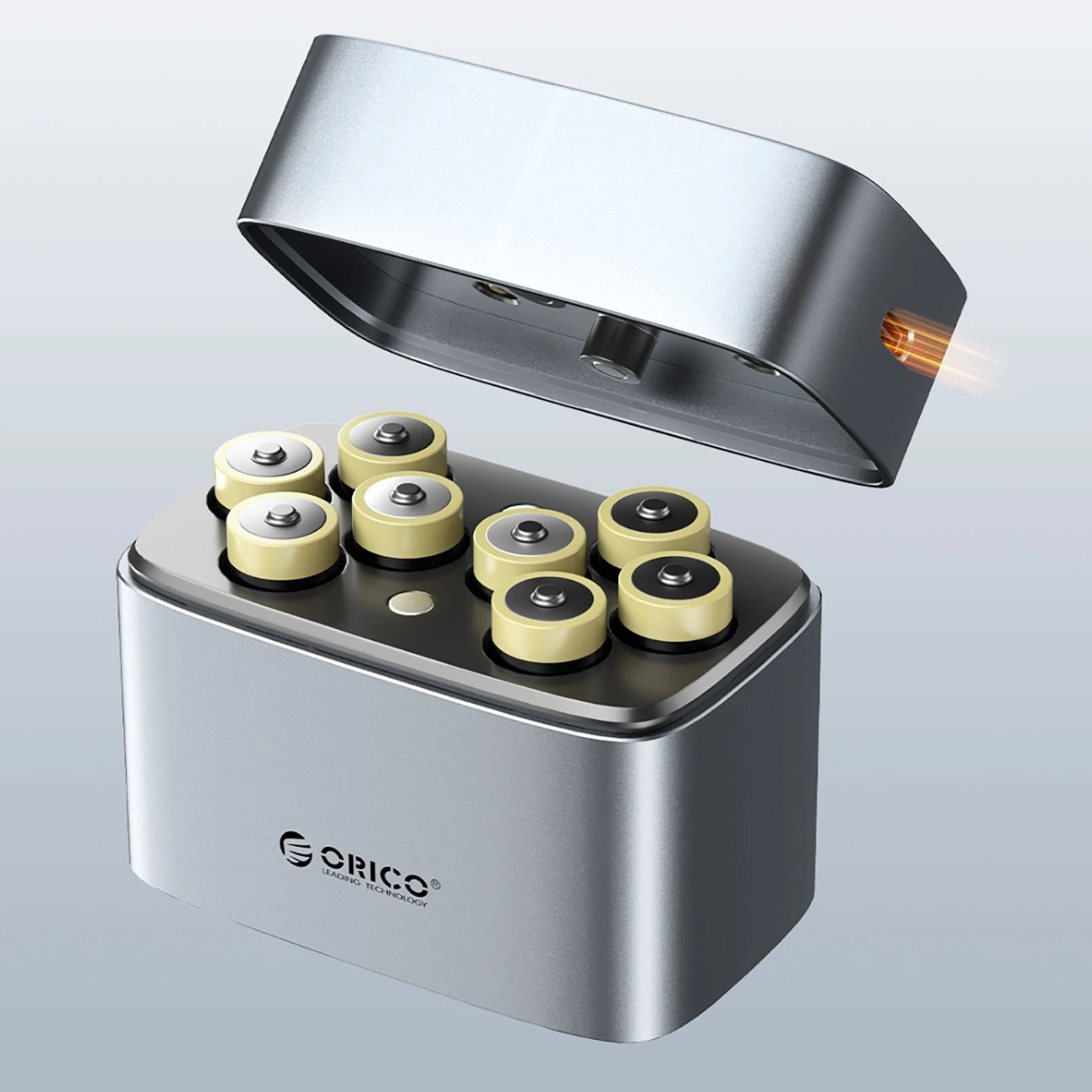 Orico EV8 Batterioplader, AA, Grå