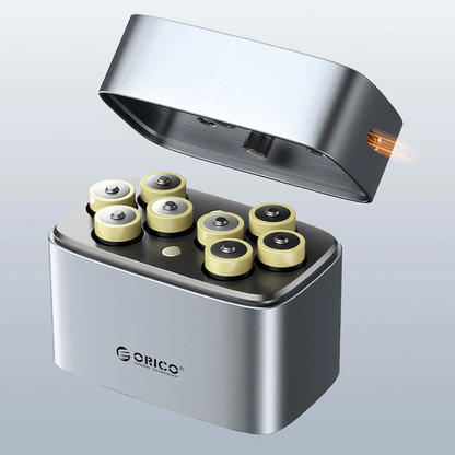 Orico EV8 Batterioplader, AA, Grå