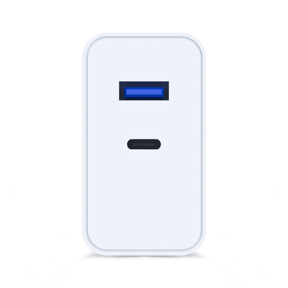 3MK FlowPower Netoplader, 45W, 1 x USB-A - 1 x USB-C, Hvid