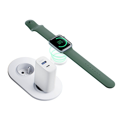 Netværksoplader 3MK Hardy 2in1, 33W, 3A, 1 x USB-A - 1 x USB-C, Hvid