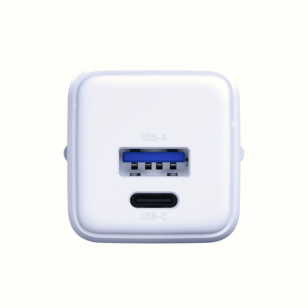 3MK Hyper Network Charger, 20W, 3A, 1 x USB-A - 1 x USB-C, White