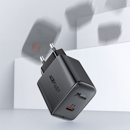 Netværksoplader Acefast A1, 20W, 3A, 1 x USB-C, Sort