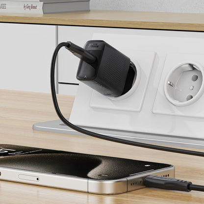 Netværksoplader Acefast A104, 25W, 3A, 1 x USB-C, Sort