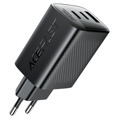 Netværksoplader Acefast A108, 67W, 3A, 1 x USB-A - 2 x USB-C, Sort