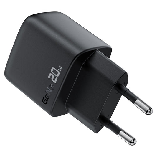 Netværksoplader Acefast A113 Display, 20W, 3A, 1 x USB-C, Sort