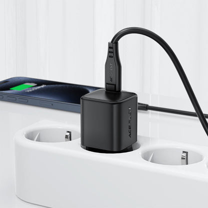Netværksoplader Acefast A117, 20W, 3A, 1 x USB-C, Sort