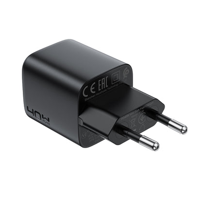 Netværksoplader Acefast A136, 40W, 3A, 1 x USB-C, Sort