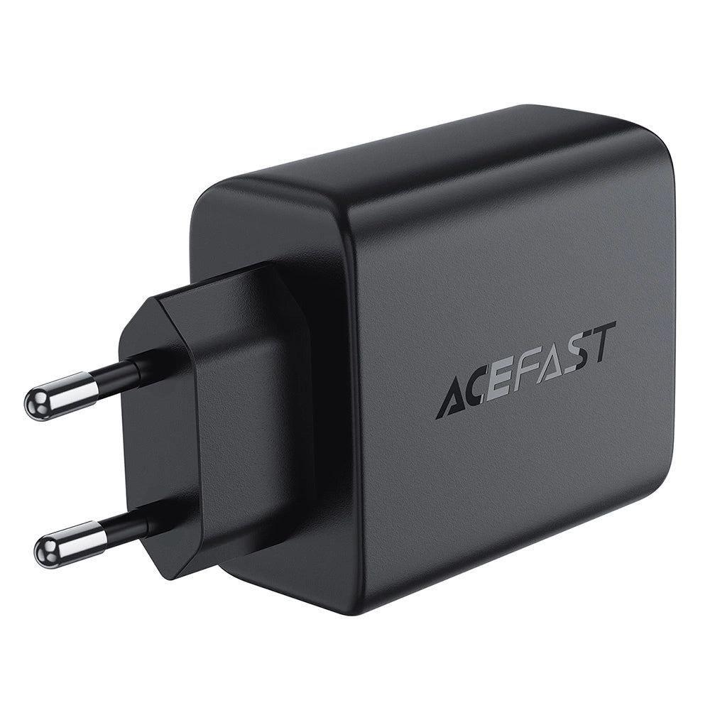 Acefast A61 netoplader, 45W, 3A, 2 x USB-A - 2 x USB-C, Sort