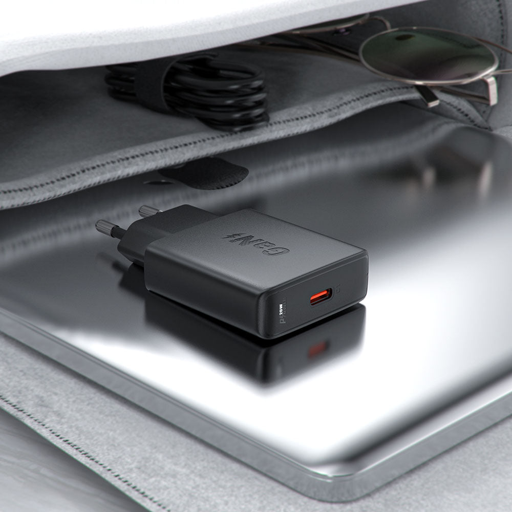 Acefast A65 netværksoplader, 20W, 3A, 1 x USB-C, Sort