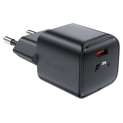 Netværksoplader Acefast A73 Mini, 20W, 3A, 1 x USB-C, Sort