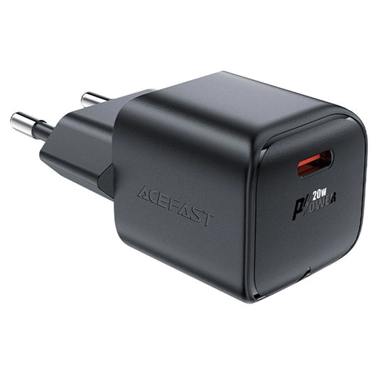 Netværksoplader Acefast A73 Mini, 20W, 3A, 1 x USB-C, Sort