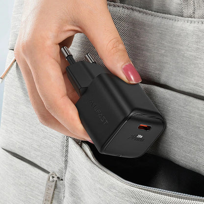 Netværksoplader Acefast A73 Mini, 20W, 3A, 1 x USB-C, Sort