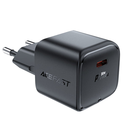Netværksoplader Acefast A77, 30W, 3A, 1 x USB-C, Sort