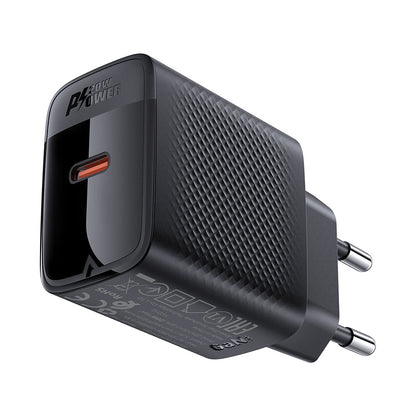 Netværksoplader Acefast A82, 20W, 3A, 1 x USB-C, Sort