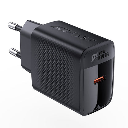 Netværksoplader Acefast A82, 20W, 3A, 1 x USB-C, Sort