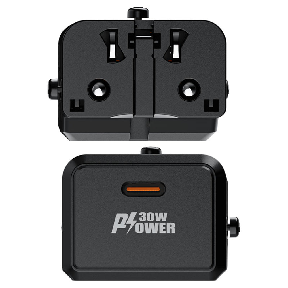 Acefast Z7 Travel netværksoplader, 30W, 3A, 1 x USB-C, Sort