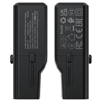 Acefast Z7 Travel netværksoplader, 30W, 3A, 1 x USB-C, Sort