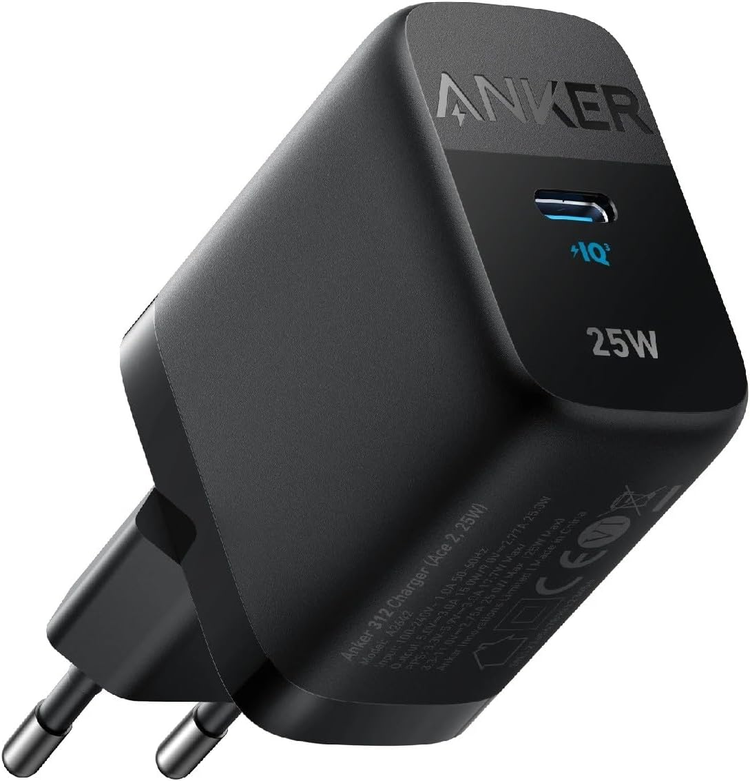 Anker 312 Ace Netoplader, 25W, 1 x USB-C, Sort A2642G11