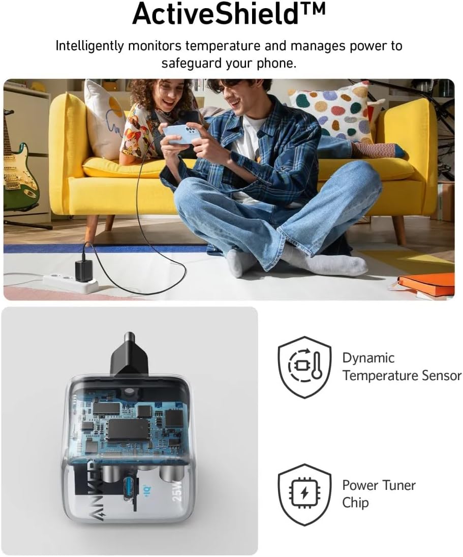 Anker 312 Ace Netoplader, 25W, 1 x USB-C, Sort A2642G11