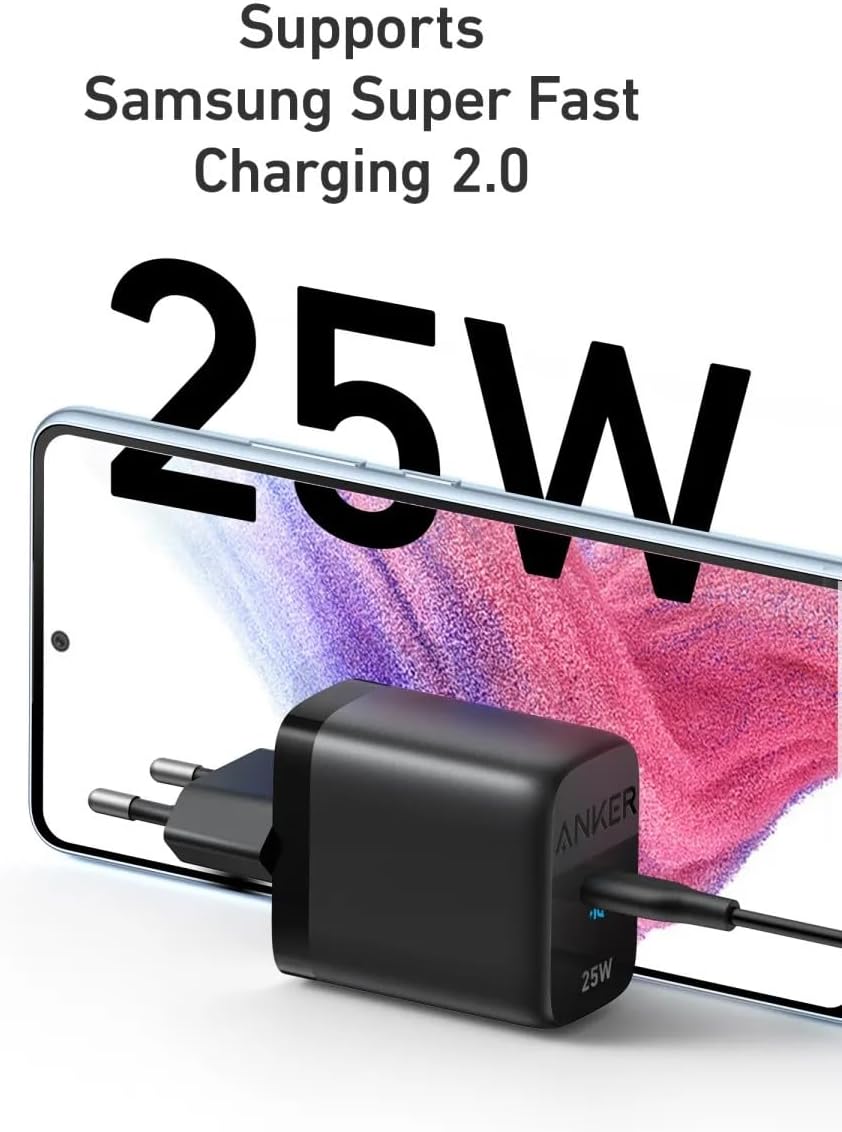 Anker 312 Ace Netoplader, 25W, 1 x USB-C, Sort A2642G11