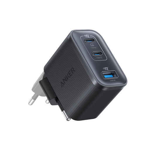Anker Nano netværksoplader, 70W, 3.5A, 1 x USB-A - 2 x USB-C, Sort A121AL11