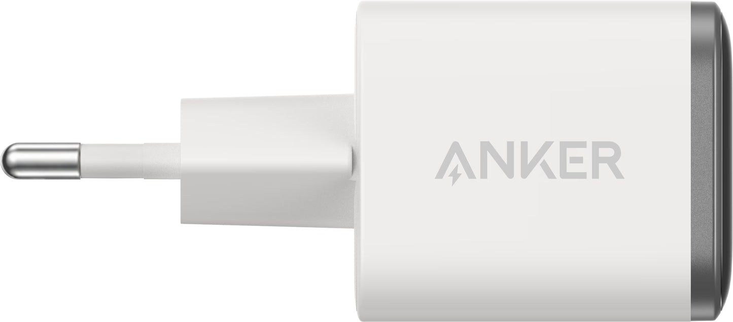 Anker Nano Display Netoplader, 45W, 3A, 1 x USB-C, Hvid A121DG21