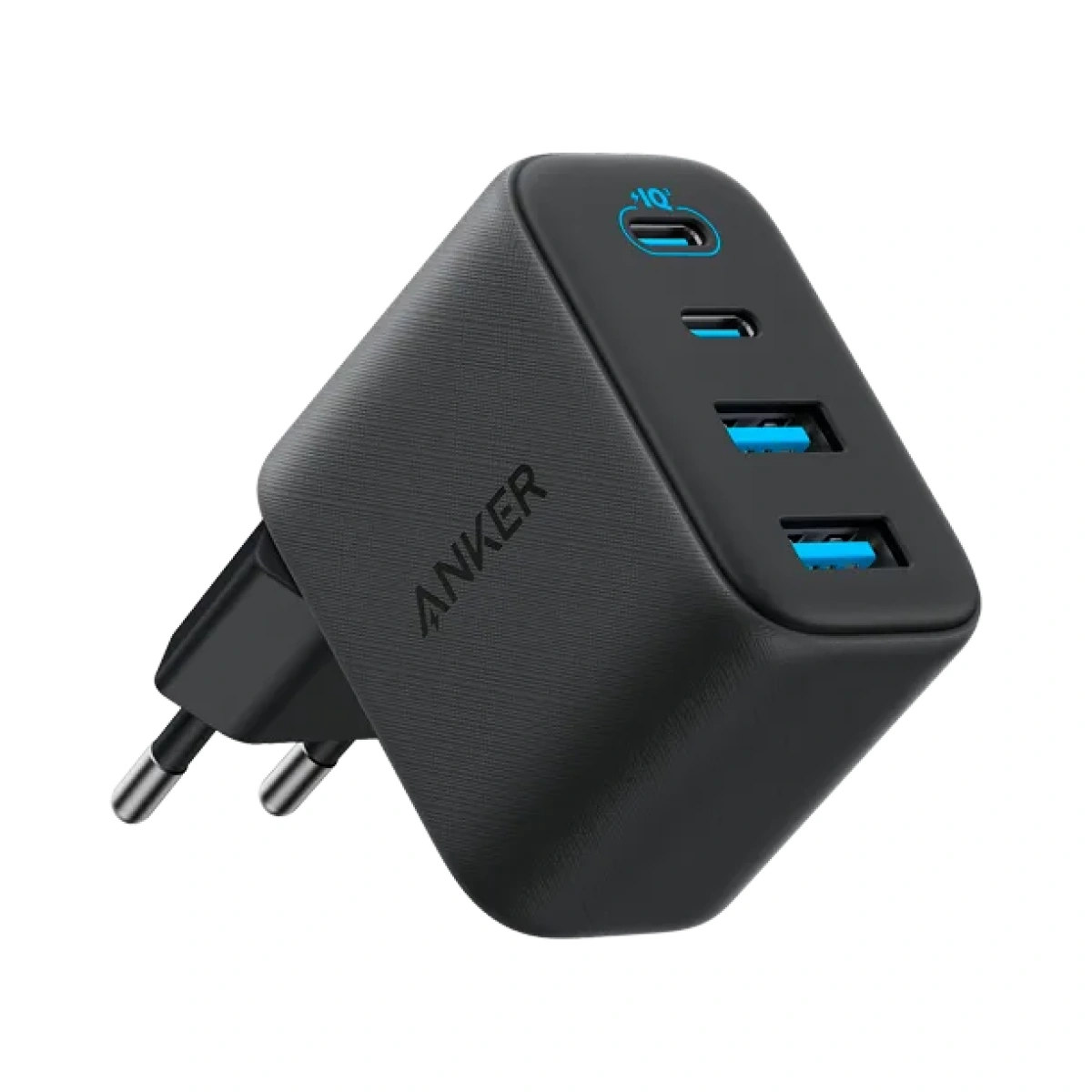 Anker Zolo Netoplader, 50W, 3A, 2 x USB-A - 2 x USB-C, Sort