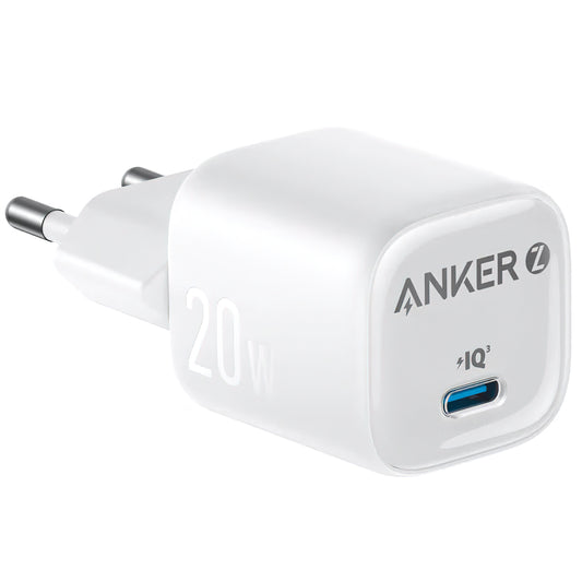 Anker Zolo Netværksoplader, 20W, 3A, 1 x USB-C, Hvid A2699G21