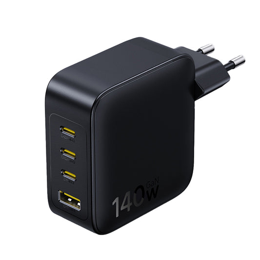 Baseus EnerFill FH11 netværksoplader, 140W, 5A, 1 x USB-A - 3 x USB-C, Sort E0121J00