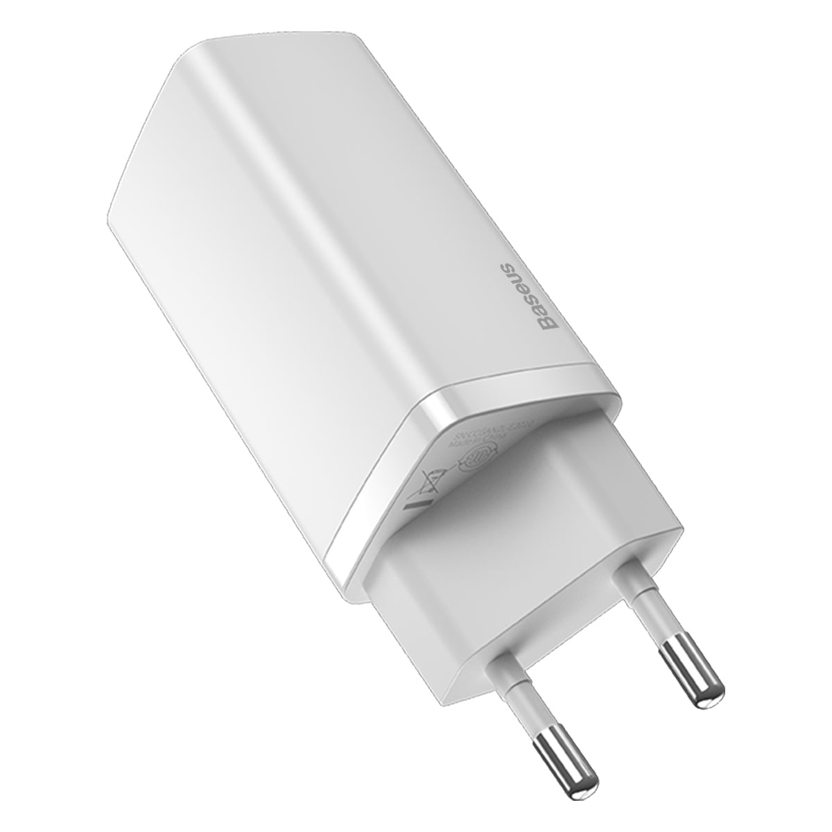 Netværksoplader Baseus Gain2 Lite, 65W, 3A, 1 x USB-A - 1 x USB-C, hvid CCGAN2L-B02 