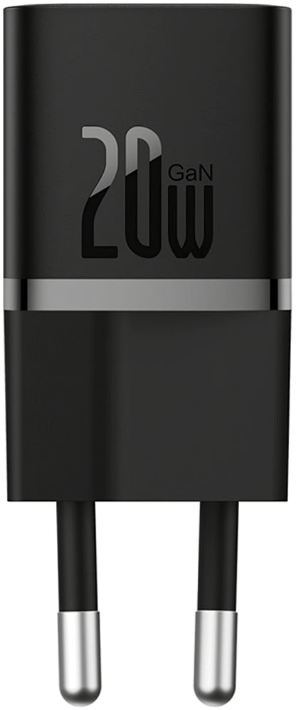 Netværksoplader Baseus GaN5 Mini, 20W, 3A, 1 x USB-C, sort CCGN05010101 