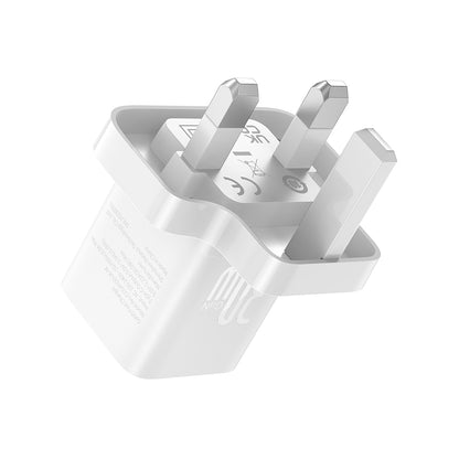Baseus GaN5 UK netværksoplader, 30W, 3A, 1 x USB-C, Hvid P10110906213-00
