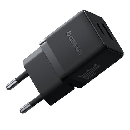 Baseus Palm netværksoplader, 30W, 3A, 1 x USB-A - 1 x USB-C, Sort P1011160A113-00