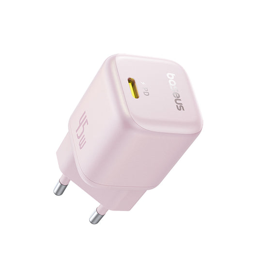 Baseus PicoGo Network Charger, 45W, 3A, 1 x USB-C, Pink P10176800413-00