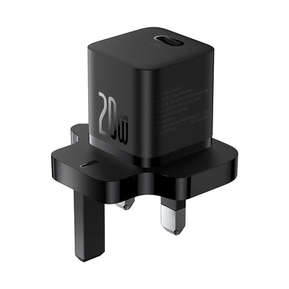 Baseus UK netværksoplader, 20W, 3A, 1 x USB-C, Sort P10110907113-00
