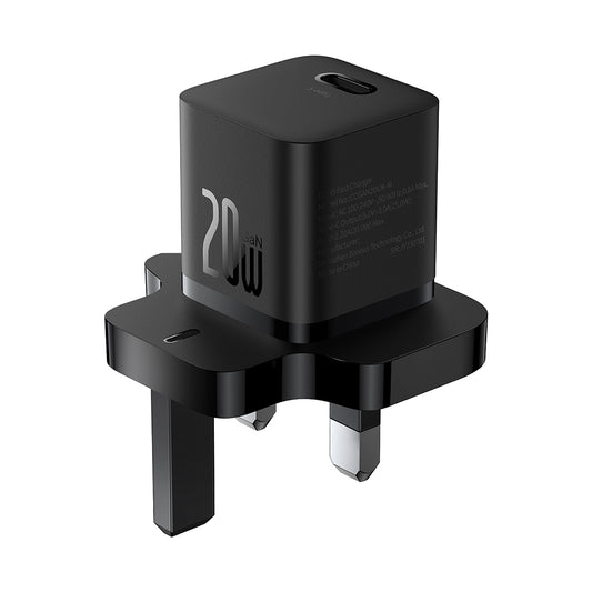Baseus UK netværksoplader, 20W, 3A, 1 x USB-C, Sort P10110907113-00