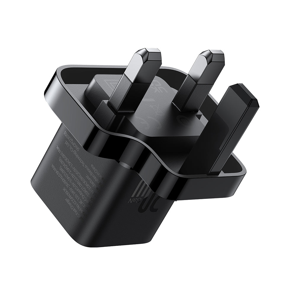 Baseus UK netværksoplader, 20W, 3A, 1 x USB-C, Sort P10110907113-00