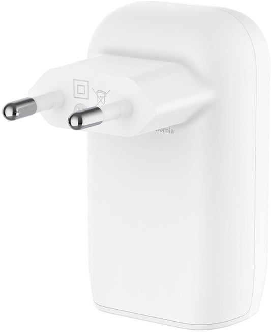 Belkin BoostCharge netoplader, 67W, 3A, 3 x USB-C, hvid WCC002vfWH