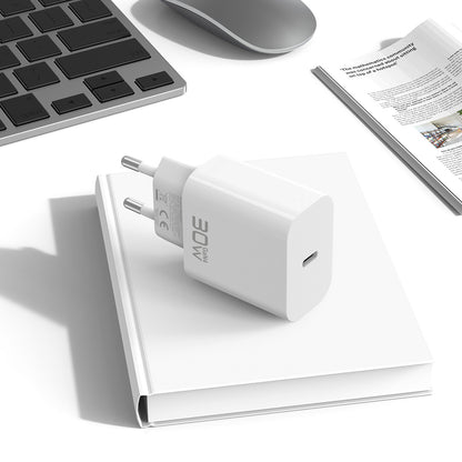 Blavec BC-14 Wall Charger, 30W, 3A, 1 x USB-C, White