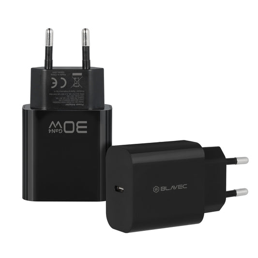 Blavec BC-14 netoplader, 30 W, 3 A, 1 x USB-C, sort