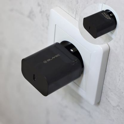 Netværksoplader Blavec BC-7, 45W, 3A, 1 x USB-C, Sort