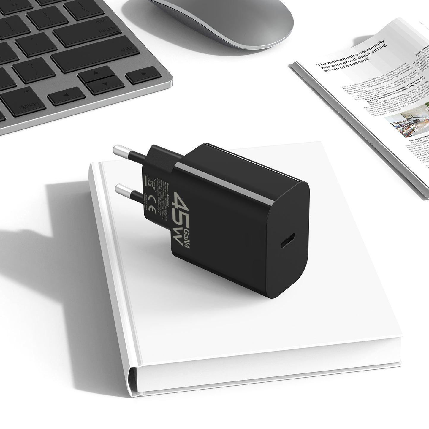 Netværksoplader Blavec BC-7, 45W, 3A, 1 x USB-C, Sort