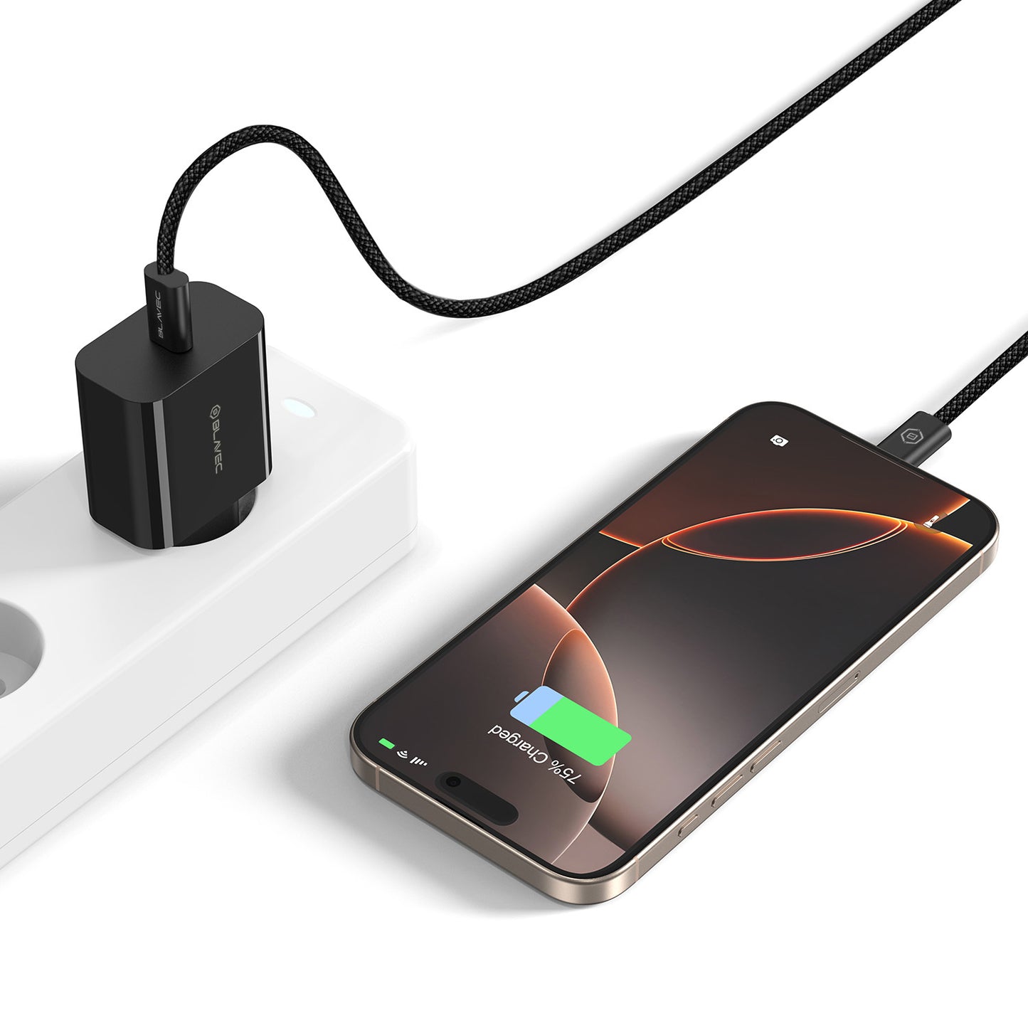 Netværksoplader Blavec BC-7, 45W, 3A, 1 x USB-C, Sort
