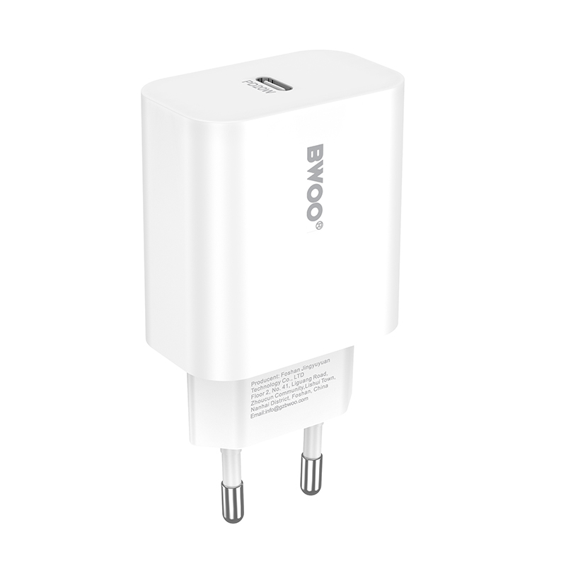 Netværksoplader BWOO CDA233, 20W, 3A, 1 x USB-C, Hvid