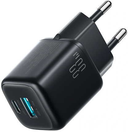 Netoplader med USB-C-kabel Joyroom JR-TG7, 33W, 3A, 1 x USB-A - 1 x USB-C, Sort