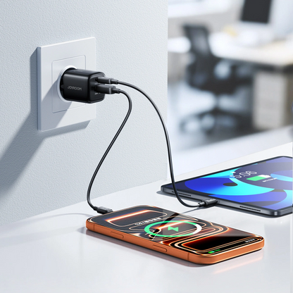 Netoplader med USB-C-kabel Joyroom JR-TG7, 33W, 3A, 1 x USB-A - 1 x USB-C, Sort