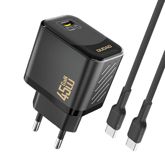 Netværksoplader med USB-C kabel Dudao A28C, 45W, 3A, 1 x USB-C, Sort