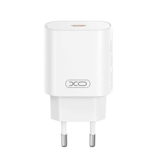 Netværksoplader med USB-C kabel XO Design CE25, 25W, 3A, 1 x USB-C, Hvid