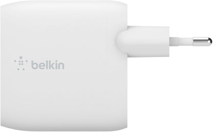 Netoplader med USB-C-kabel Belkin BoostCharge Dual, 24W, 2,4A, 2 x USB-A, Hvid WCE001vf1MWH